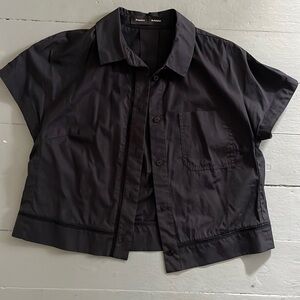 PROENZA SCHOULER cropped button down top